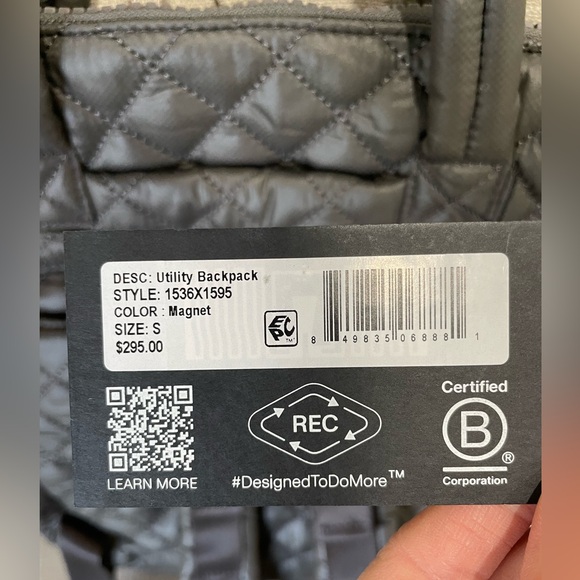 MZ Wallace Small Utility Backpack in Magnet - Picture 7 of 7